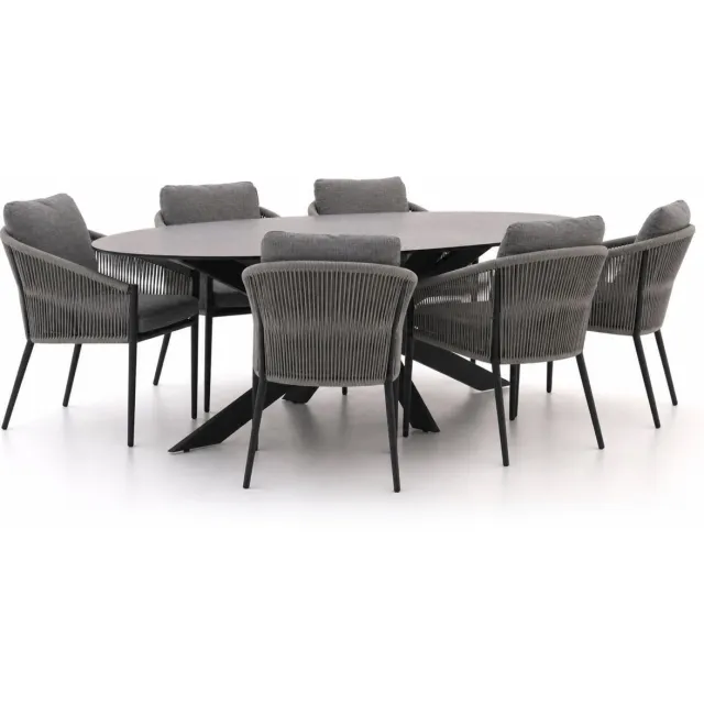 Bellagio tuinmeubelen Bellagio Mineo/Furato ellips 240cm dining tuinset 7-delig