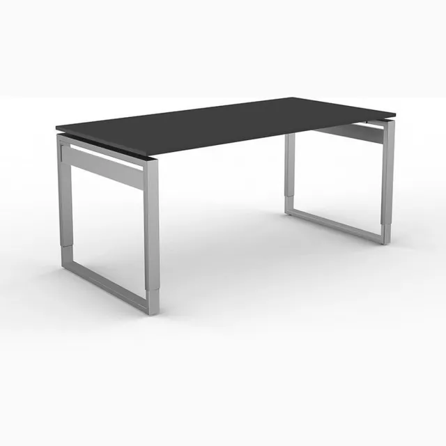 Kerkmann Bureau Workspace 160cm antraciet hoogte verstelbaar zwart, antraciet