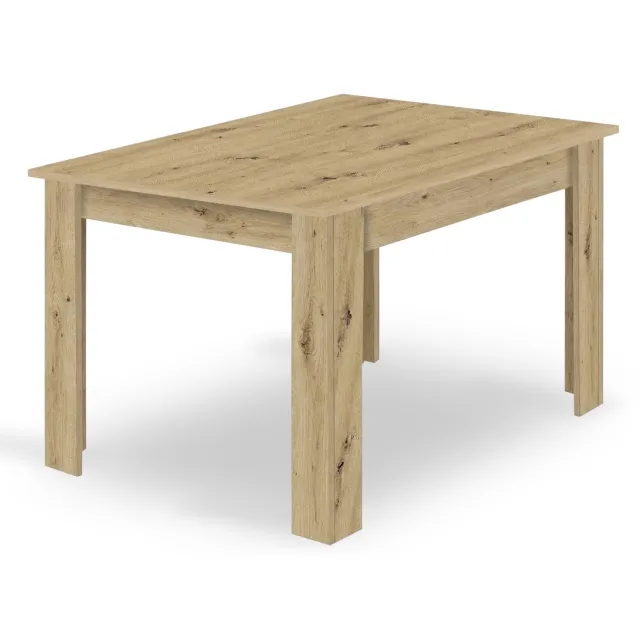 Oskar NP Eettafel - Artisan Eikenlook - 120 x 80 x 75 cm