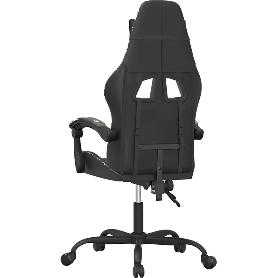 vidaXL Gamestoel draaibaar kunstleer zwart en camouflage, foto 4