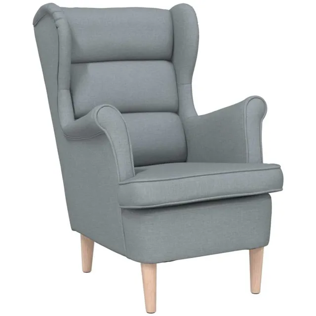 GranMaison Fauteuil - Relaxstoel - Relaxfauteuil - Stoel - Met armleuning - Voor één Persoon - Lichtgrijs