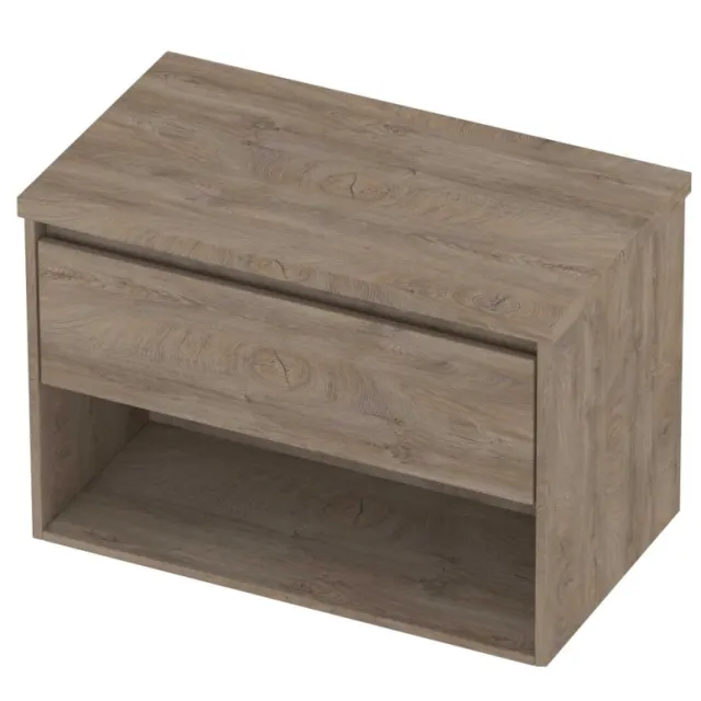 Proline Deck Badmeubelset Met Schap 80x46x55 cm Raw Oak Eiken