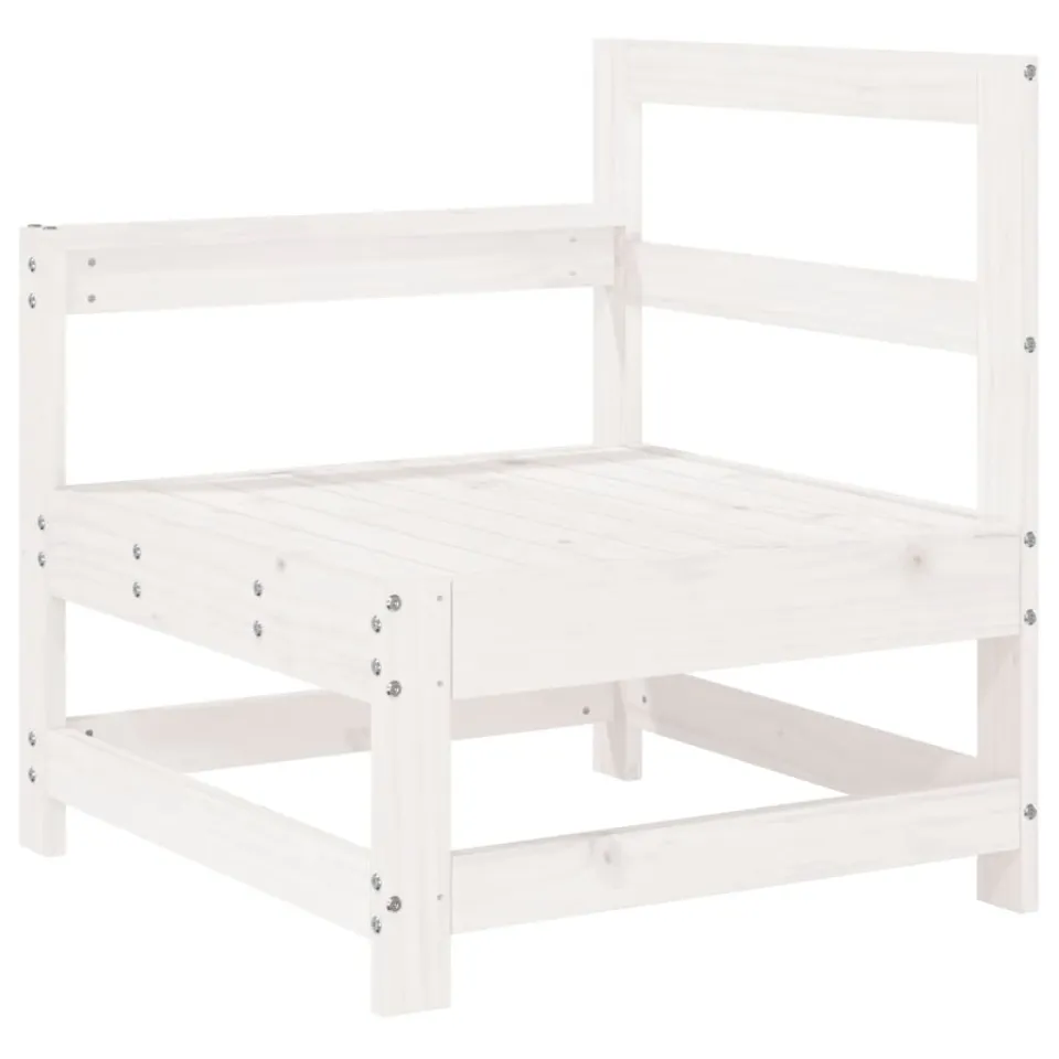 vidaXL 7-delige Loungeset massief grenenhout wit, foto 4