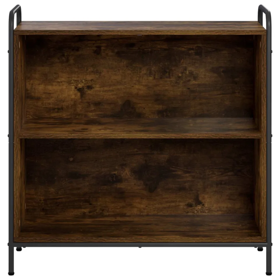 vidaXL Boekenkast 80 x 33 x 80 cm Bewerkt hout Gerookt eiken Bruin