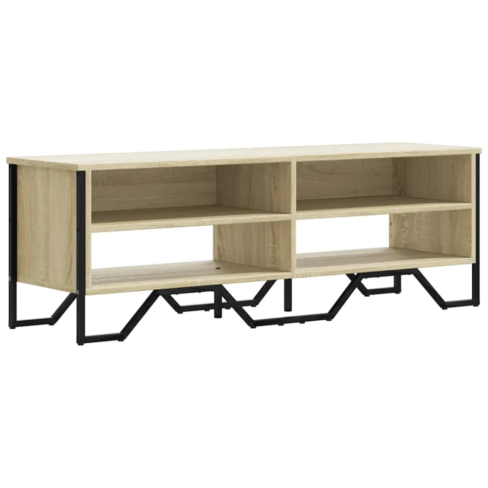 vidaXL Tv-meubel 122x34x41 cm bewerkt hout sonoma eikenkleurig, foto 3