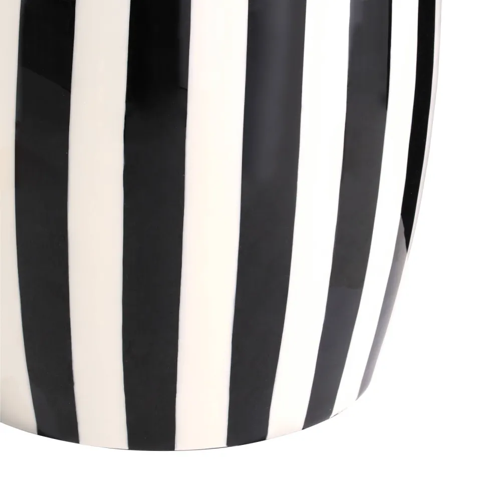 NOUS Living Stripe bijzettafel zwart wit, foto 3