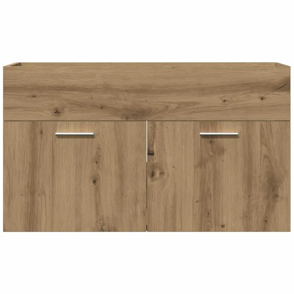 vidaXL Wastafelkast 90x38,5x46 cm bewerkt hout artisanaal eikenkleur, foto 4