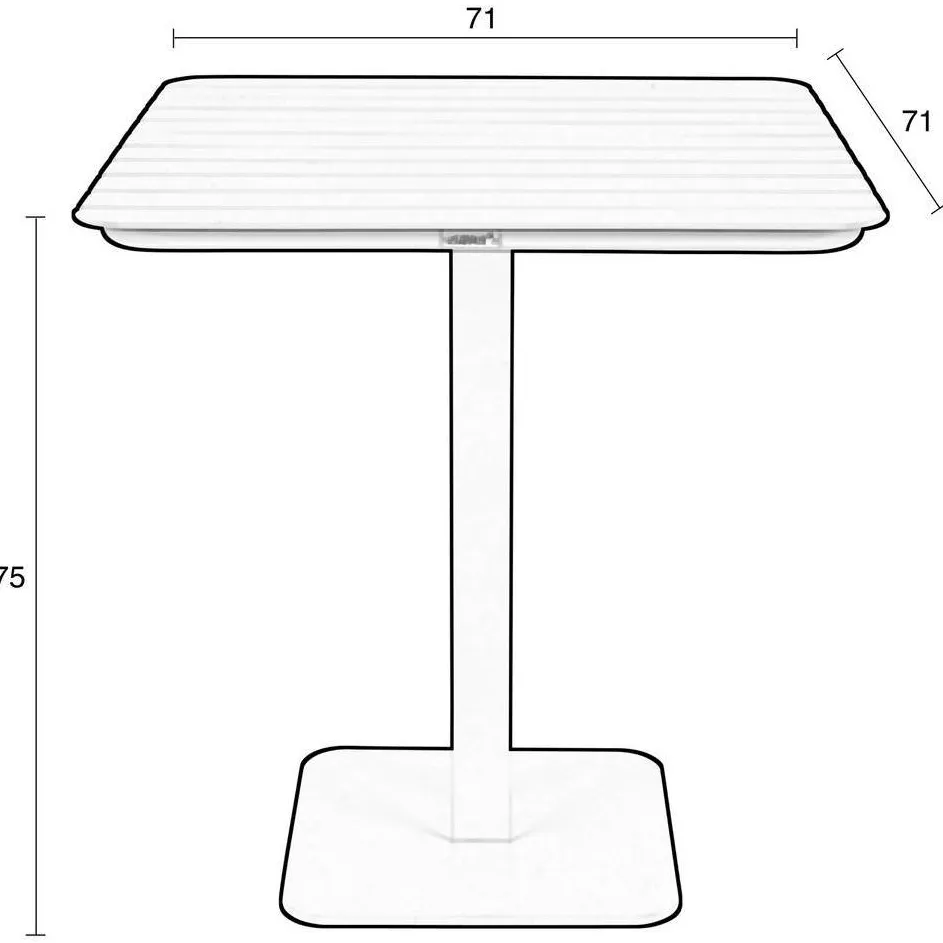 Zuiver bistrotafel Vondel (71x71x 75 cm) zwart, foto 3