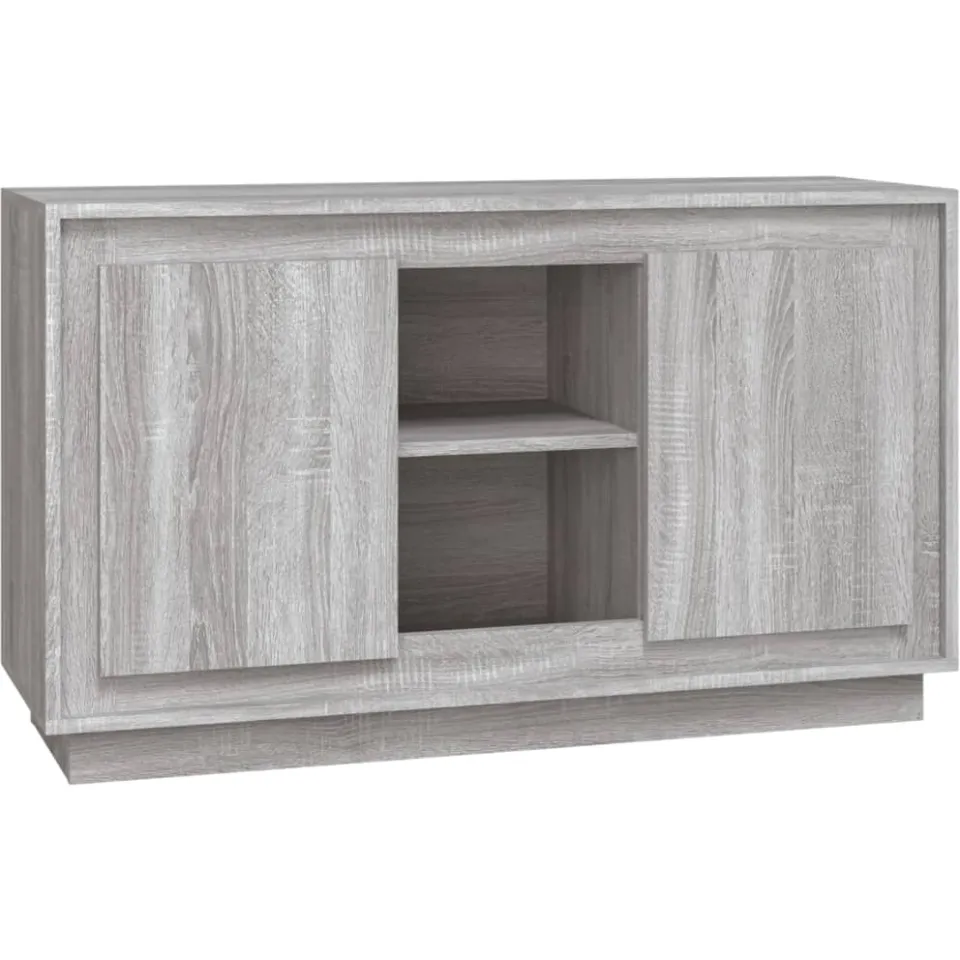 vidaXL Dressoir 102x35x60 cm bewerkt hout grijs sonoma eikenkleurig