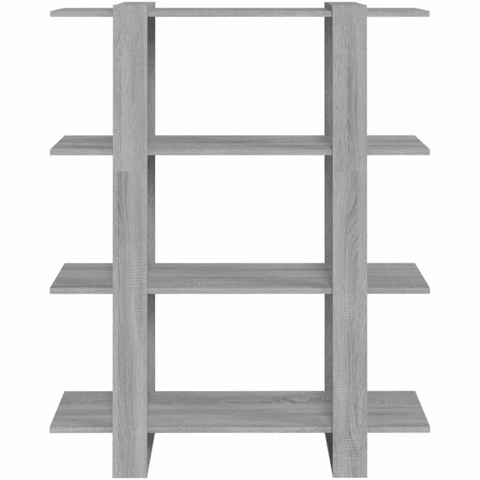 vidaXL Boekenkast/kamerscherm 100x30x123,5 cm grijs sonoma eiken, foto 4