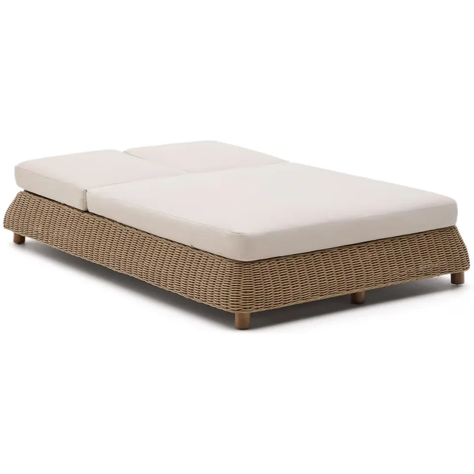 Kave Home Meria 2-persoons ligbed synthetisch rattan