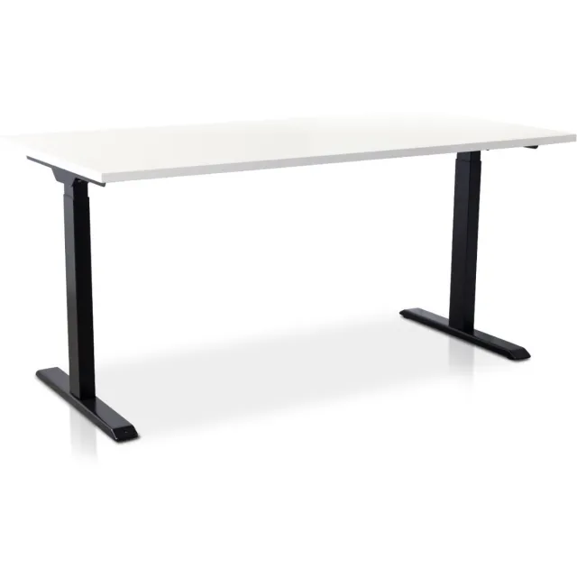 Multi Ratio Zit-sta bureau snelslinger verstelbaar - MRC FAST FLEX | 180 x 80 cm | frame zwart - blad wit Zwart frame | Wit blad