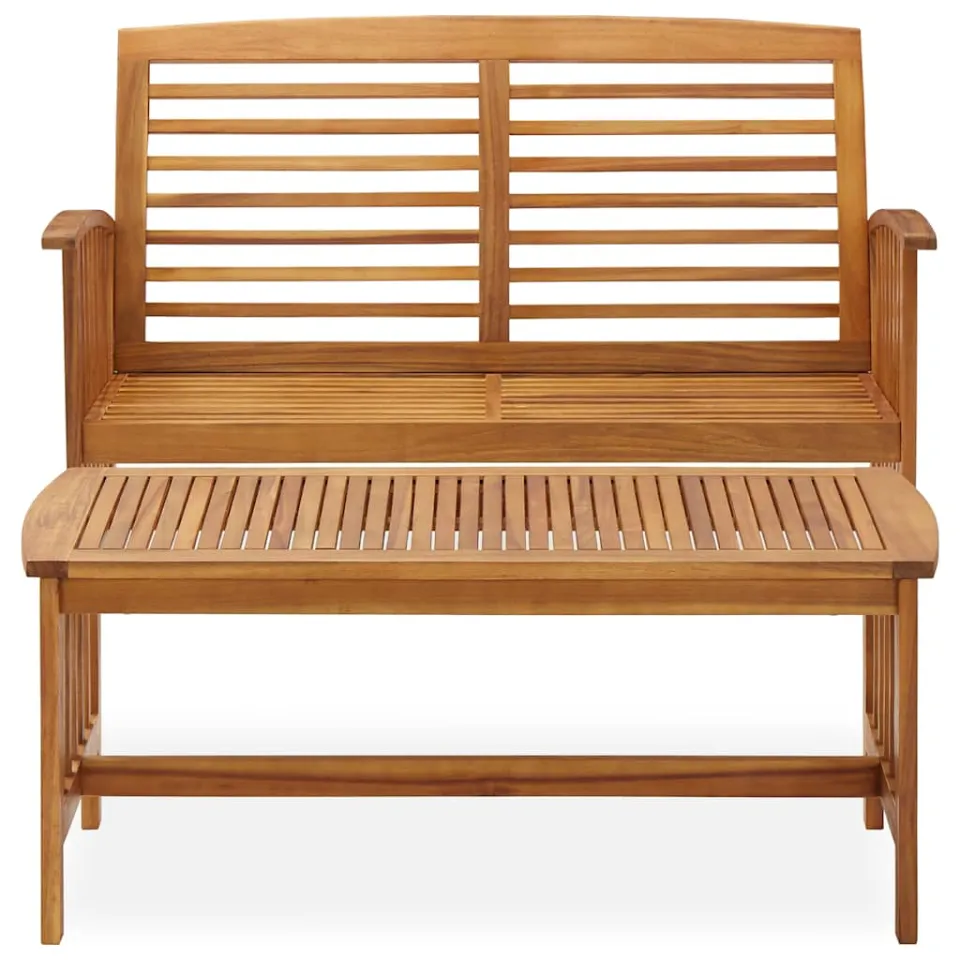 vidaXL 2-delige Loungeset massief acaciahout bruin, foto 2