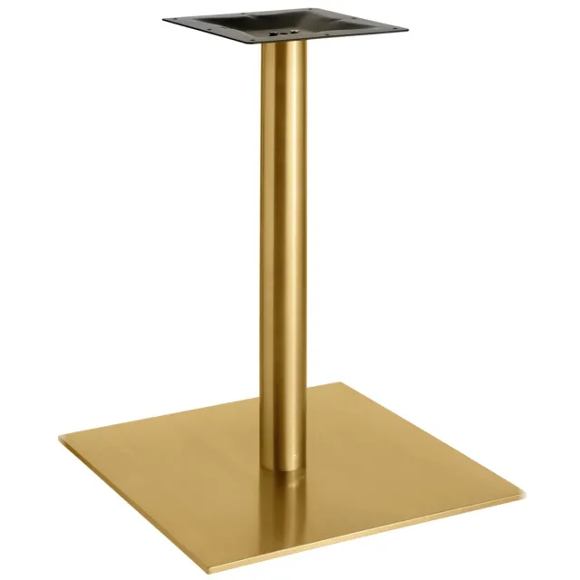 Vega Tafelonderstel voor binnen Orio vierkant; 55x55x72 cm (BxLxH); goud; vierkant