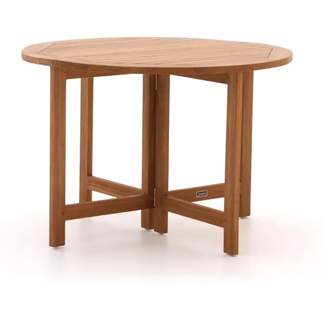 Bellagio tuinmeubelen Sunyard Butterfly klaptafel ø 110cm (h:75cm) Bruin