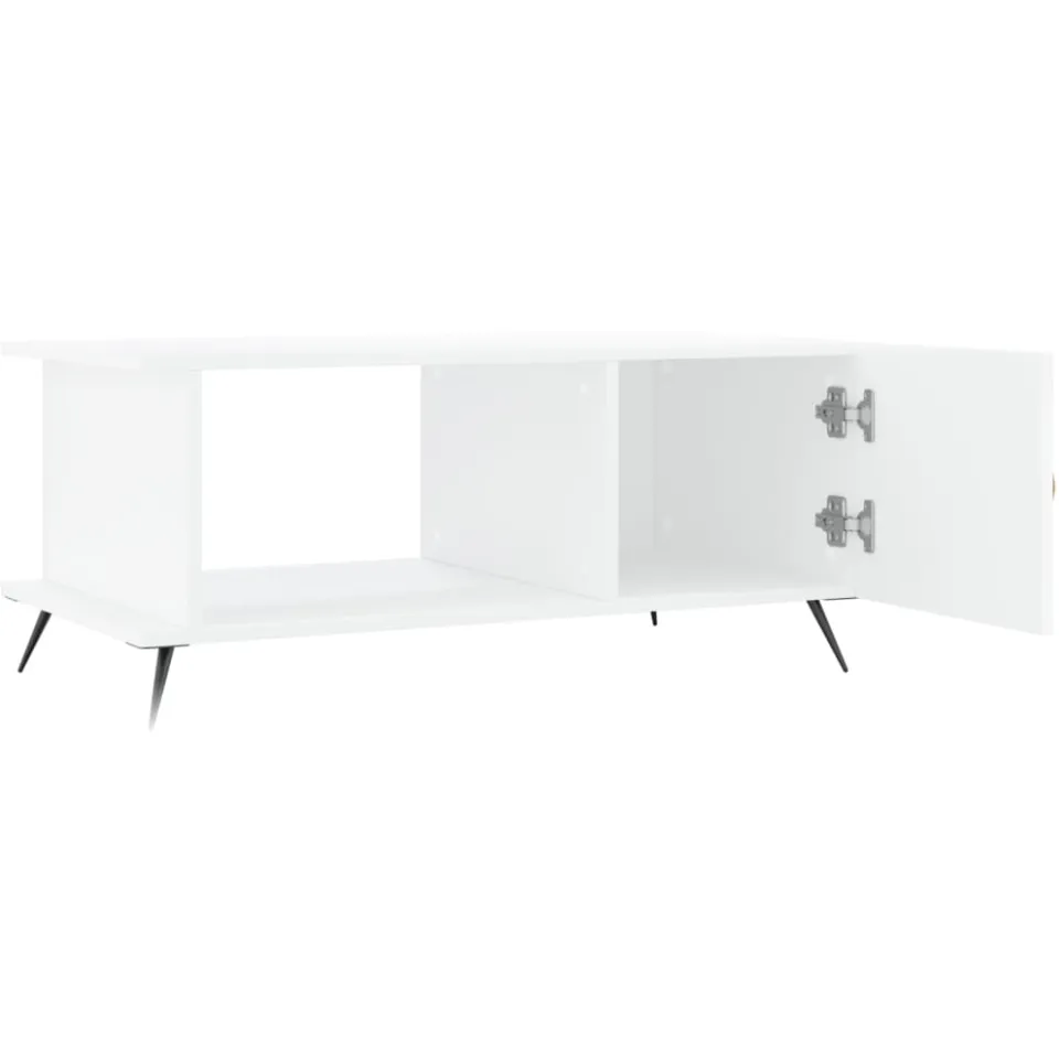vidaXL Salontafel 90x50x40 cm bewerkt hout wit
