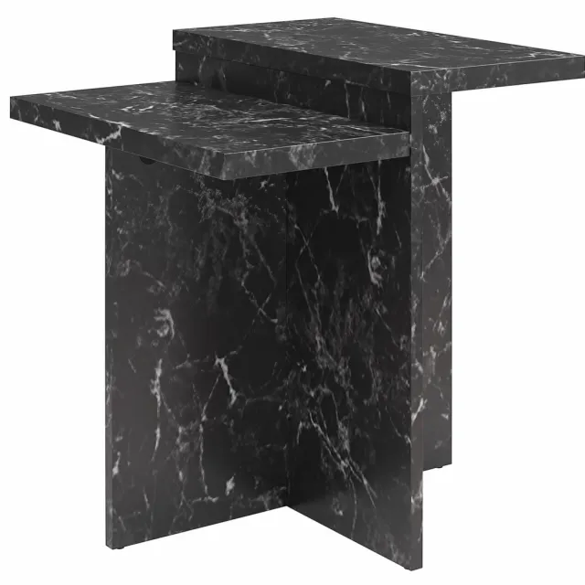 Notio Living Brielle-Salontafel - Zwart Marmerlook