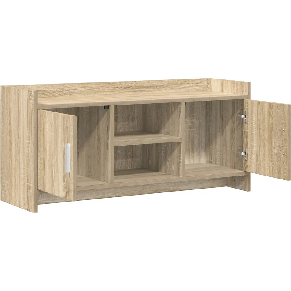 vidaXL TV-kast 102 x 33 x 47 cm Sonoma Eiken Bewerkt hout, foto 4