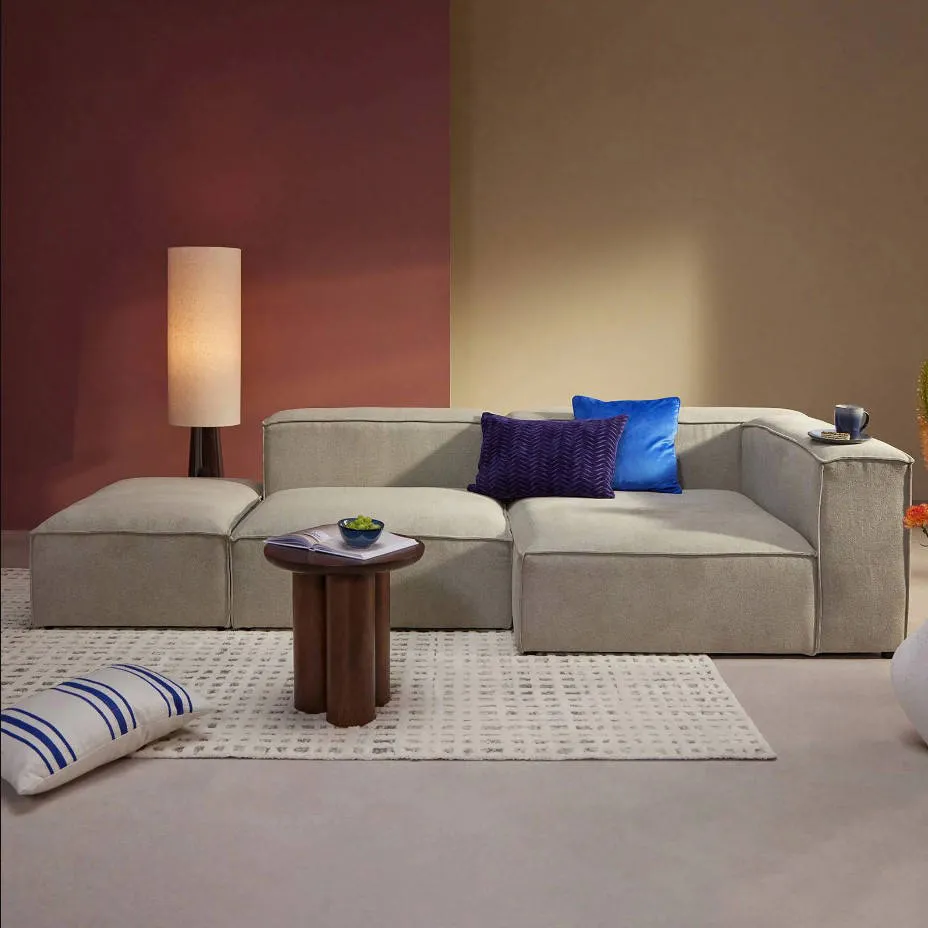 NOUS Living hoekbank Igor hoek rechts - beige, foto 4