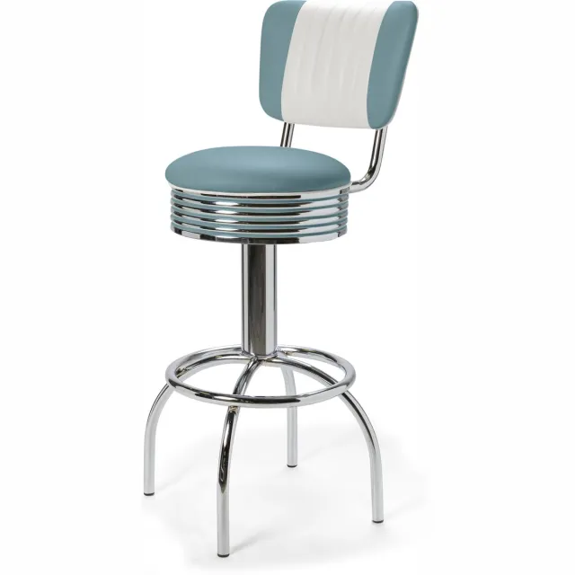 Bel Air Retro Barkruk BS-30CB Blauw