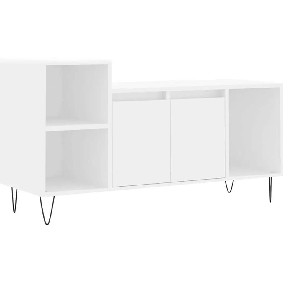 vidaXL Tv-meubel 100x35x55 cm bewerkt hout wit, foto 3