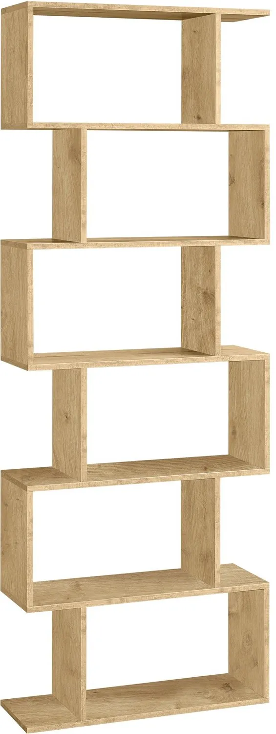 LEOBERT LBC61B88 Boekenkast met 6 Planken - Artisan Eikenlook - 70 x 24 x 190 cm