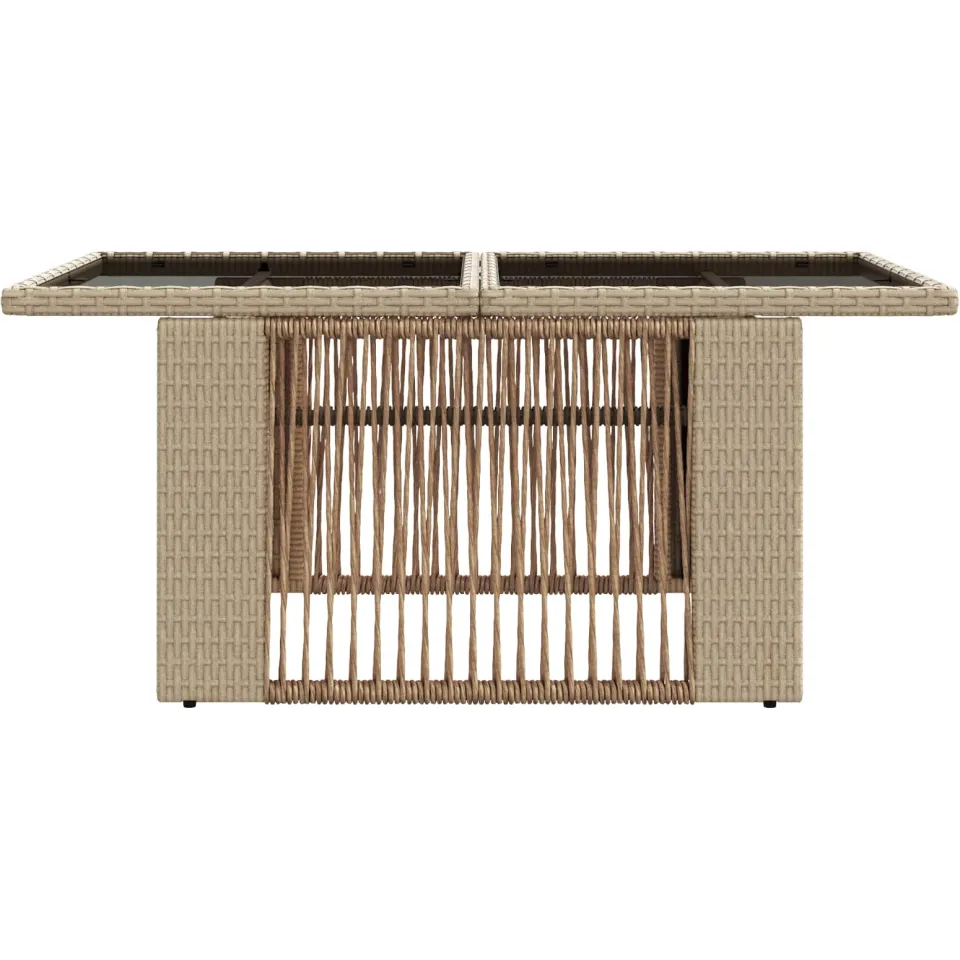 vidaXL Tuinstafel met opklapbare functie Beige 100 x 55 x 37 cm, foto 4