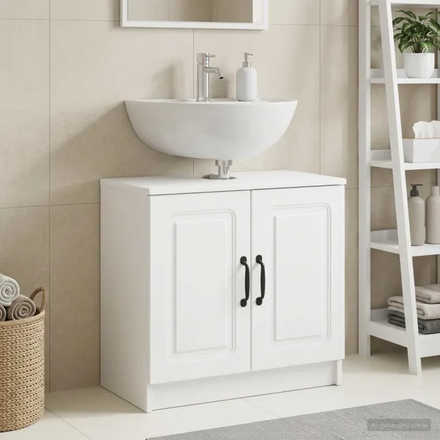 vidaXL Badkamer wastafelkast UTRECHT Wit 59,5 x 31,5 x 59 cm, foto 2