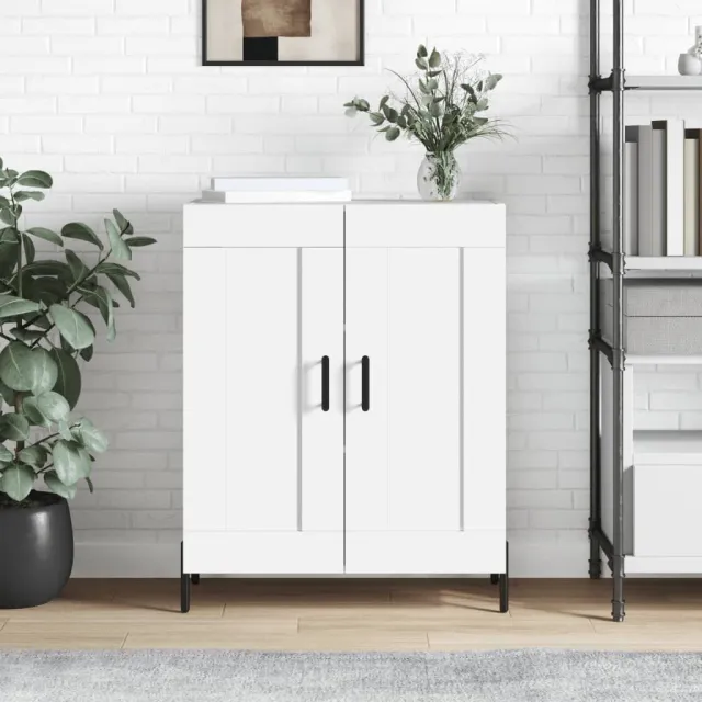 vidaXL Dressoir 69,5x34x90 cm bewerkt hout wit, foto 2