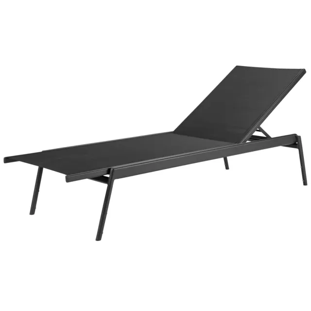 Vega Ligbed Elaris; 200x74x36 cm (LxBxH); zitting antraciet, frame antraciet