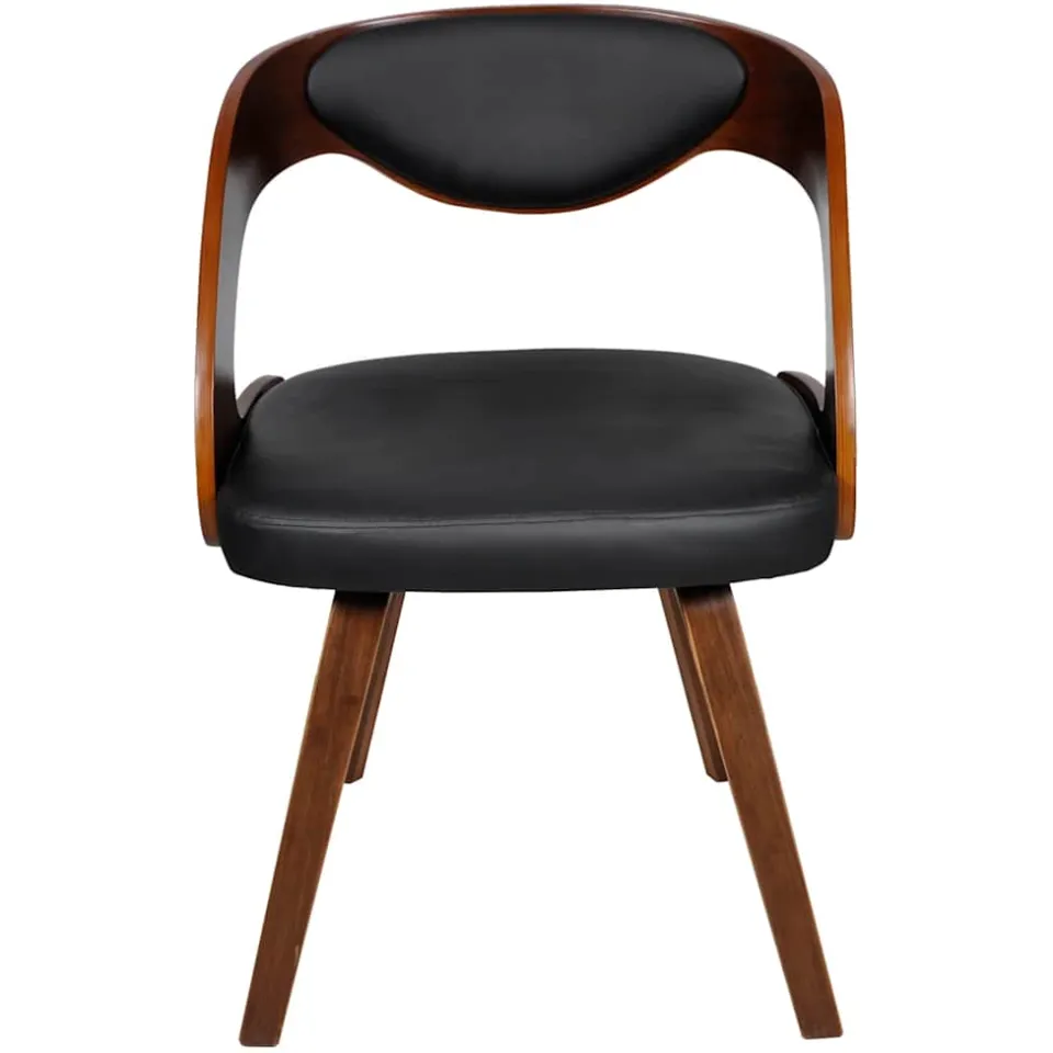 vidaXL Eetkamerstoelen 2 st kunstleer bruin