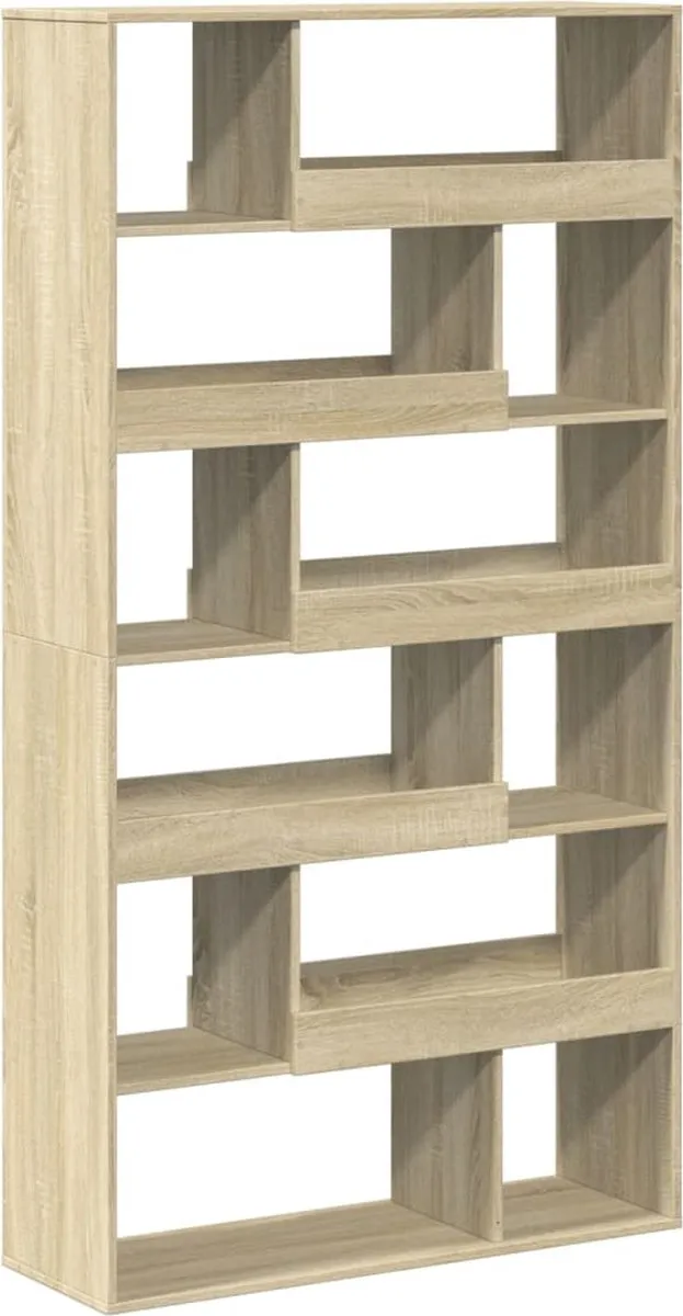 vidaXL Kamerscherm - 100x33x187,5 - cm - bewerkt - hout - sonoma - eikenkleurig sonoma eiken