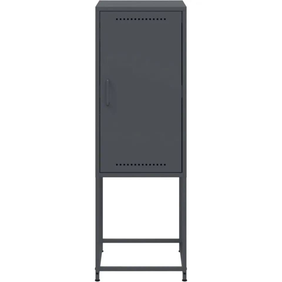 vidaXL Hoge kast 36x39x107 cm staal antracietkleurig, foto 4