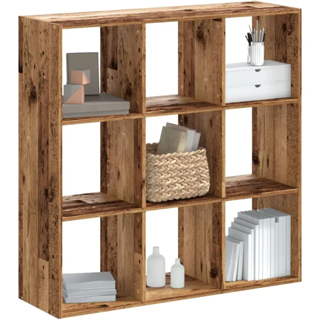 vidaXL Boekenkast 102x32x102 cm bewerkt hout oud houtkleurig Bruin