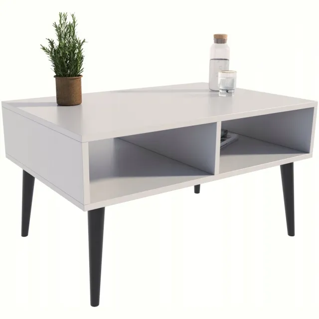 Per La Vita Isla - Salontafel - Scandinavische stijl - Wit en zwart Wit;Zwart
