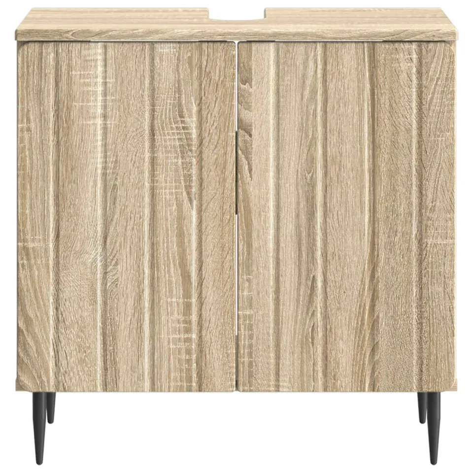vidaXL Badkamer wastafelkast ZWOLLE Sonoma Eiken 59,5 x 31,5 x 59 cm, foto 4