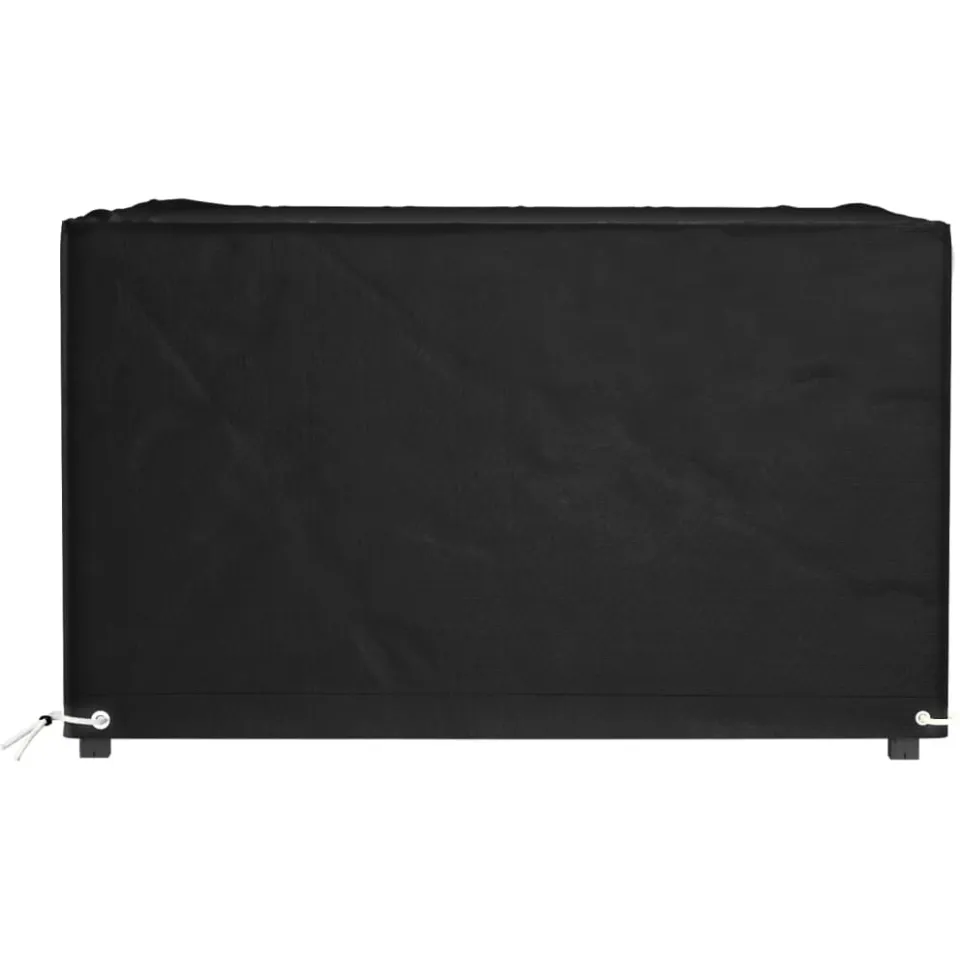 vidaXL Tuinmeubelhoes met 8 oogjes vierkant 125x125x75 cm zwart, foto 2