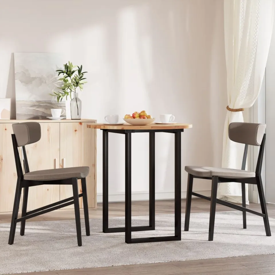 vidaXL Tafelblad rond Ø 50x2 cm massief acaciahout bruin, foto 2