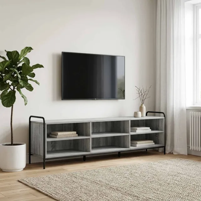 vidaXL Tv-meubel 140 x 39,5 x 50 cm Grijs Sonoma Bewerkt hout