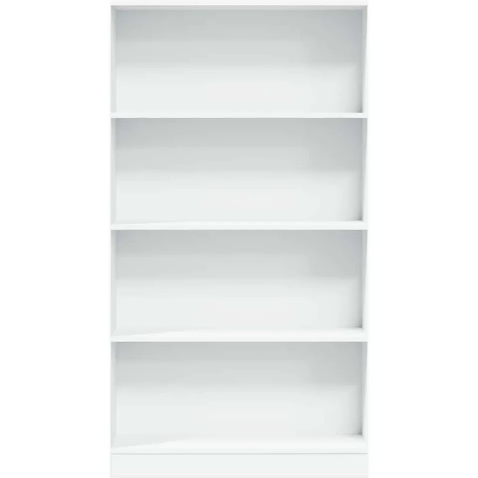 vidaXL Boekenkast 80x24x143 cm bewerkt hout wit, foto 4