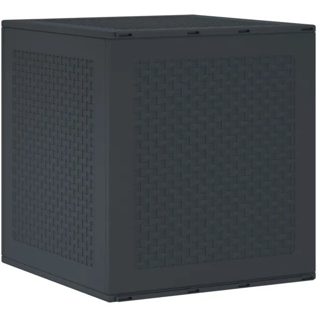 vidaXL Opbergbox met opslag Antraciet 55 x 53 x 57 cm Polypropyleen Anthraciet