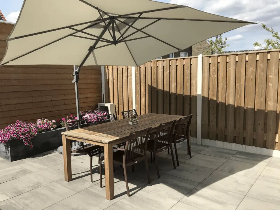 Apple Bee Hawaii/ROUGH-S 220cm dining tuinset 7-delig stapelbaar bruin, foto 4
