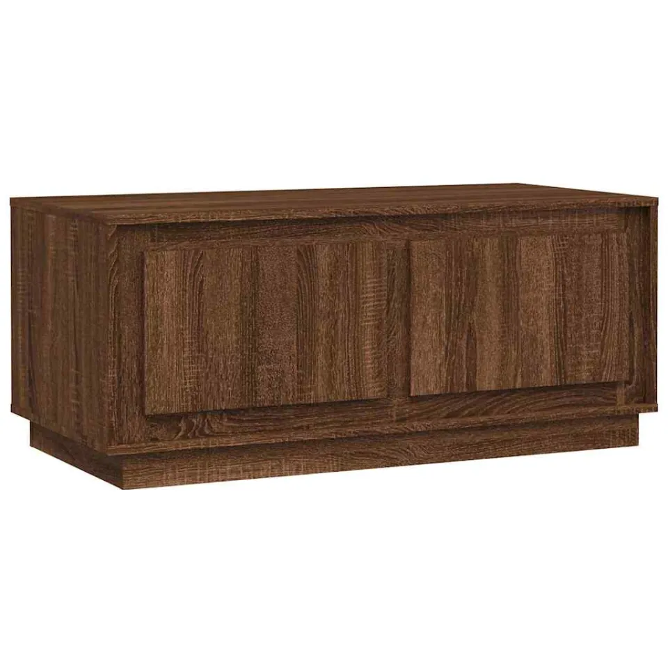 vidaXL Salontafel 102x50x44 cm bewerkt hout bruin eikenkleur