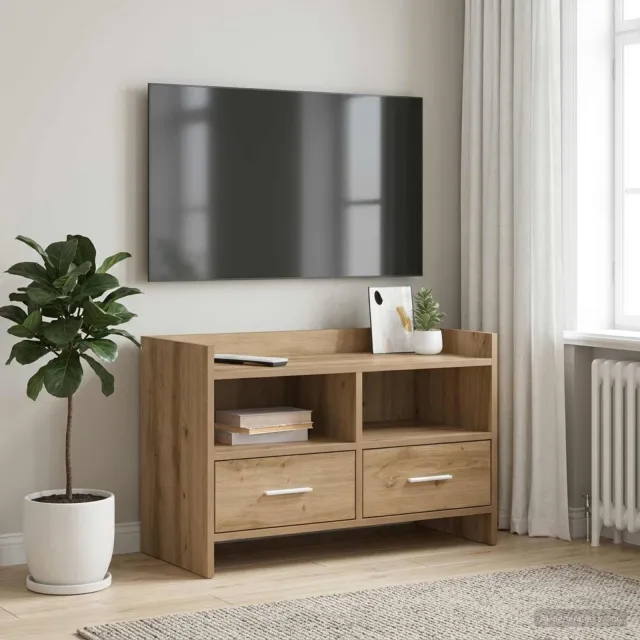 vidaXL TV-kast 71,5 x 33 x 47 cm Artisanaal eiken Bewerkt hout Bruin