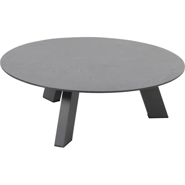 4 Seasons Outdoor 4 Seasons Cosmic loungetafel Ø78 x 25 cm - slate antraciet