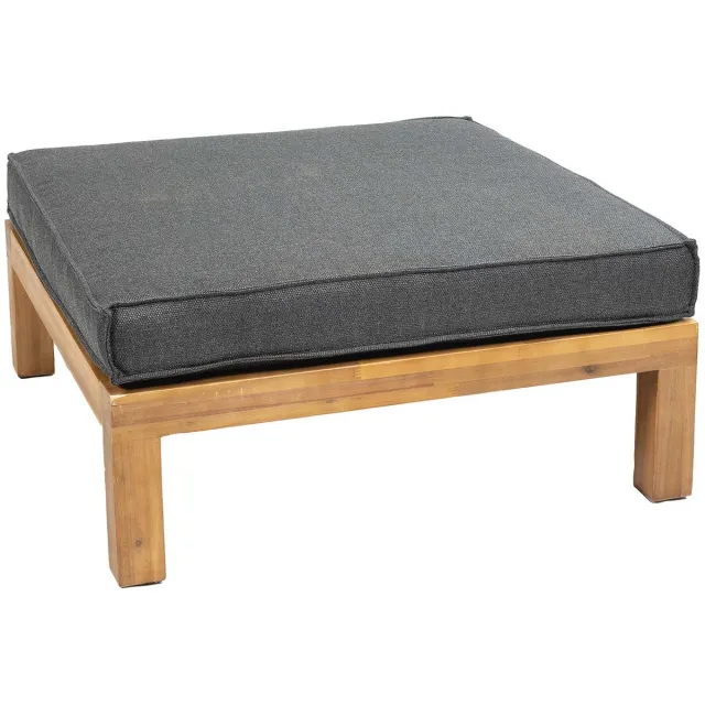 4 Seizoenen Tuinmeubelen Hocker Kent | Grey/Naturel | Acaciahout Naturel, Grey
