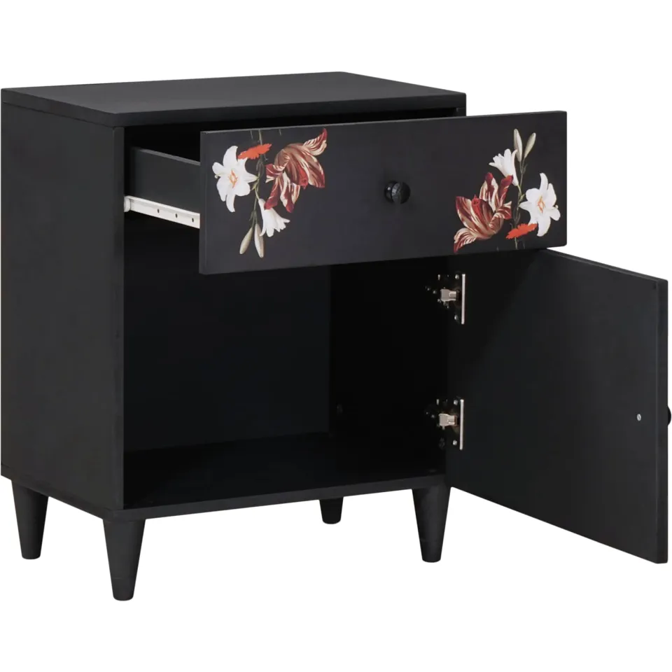 vidaXL Nachtkastje Multikleur 50 x 33 x 60 cm Massief Mango Hout meerkleurig, foto 2