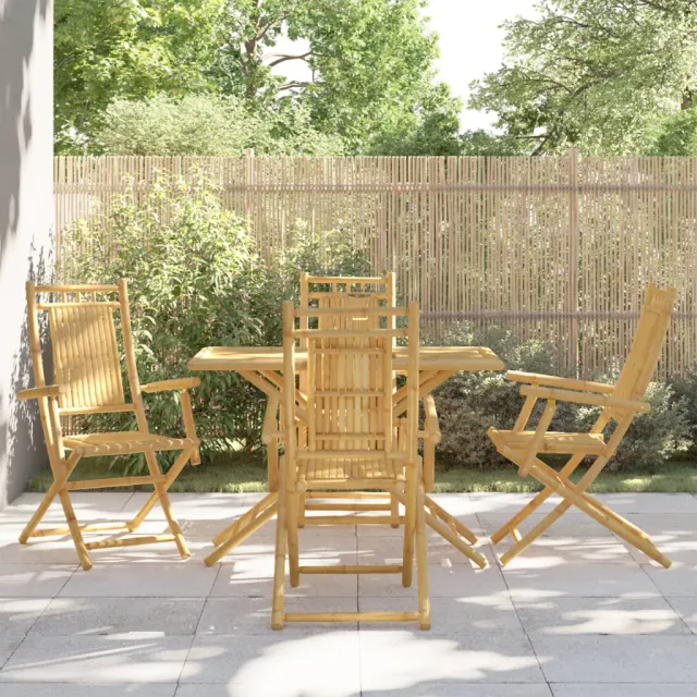 vidaXL 5-delige Tuinset bamboe bruin, foto 2