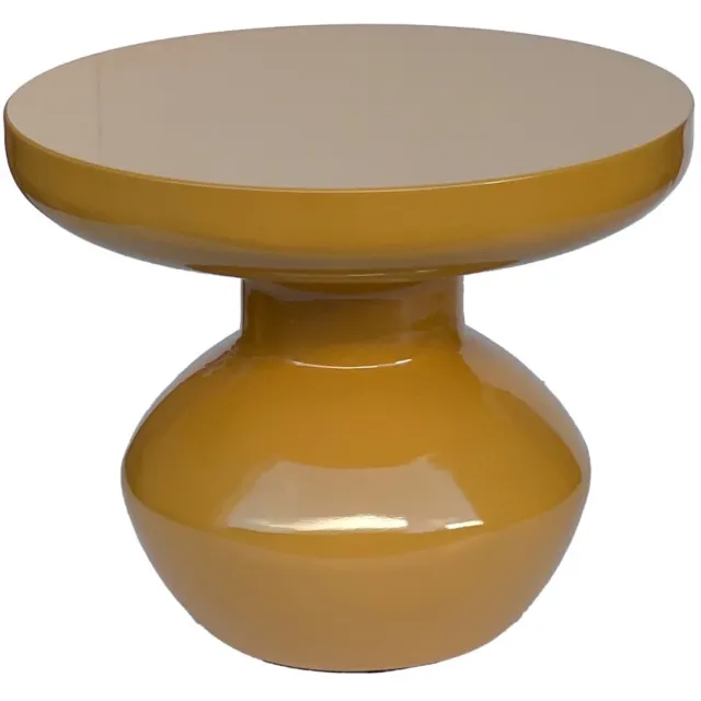 Brix Bijzettafel Lou Mustard - 40.5x40.5x34cm Mosterdgeel