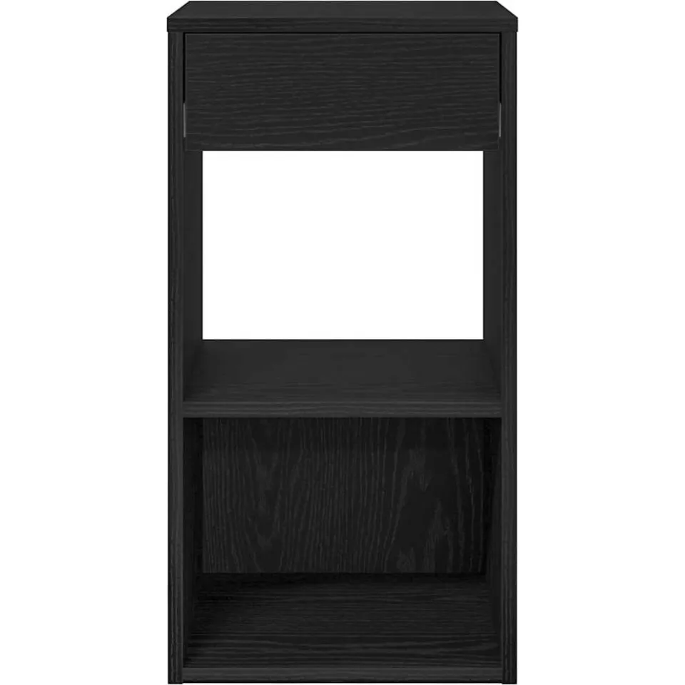 vidaXL Nachtkastjes 2 st met lade 35x34x66,5 cm zwart eikenkleurig, foto 4